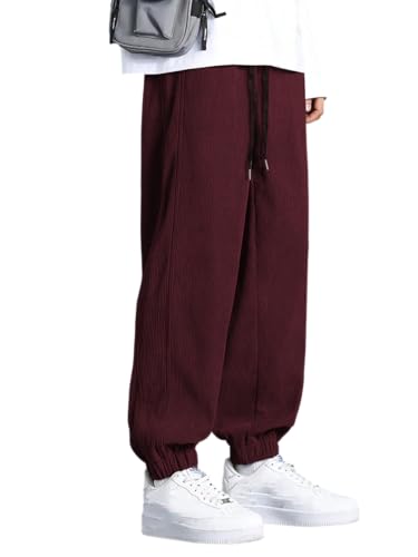 Image of GRECIILOOKS Men's Cotton Cargo Track Pants - Loose Fit Joggers for Men | Korean Style Travel & Lounge Wear with Pockets (Available in Plus Size)