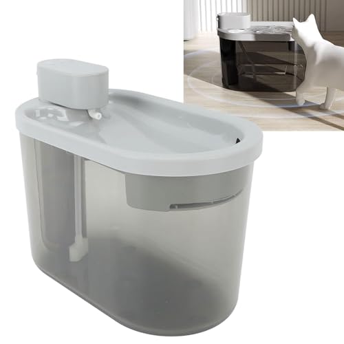 Fuente de agua para gatos 2.2 litros recargable USB miniatura 5