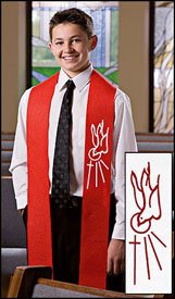 Autom Descending Dove Confirmation Stole (Pack of 10)