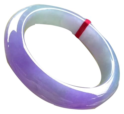 Jade Birman Violet Blanc : Bracelet jonc pour femme, idée cadeau d'exception