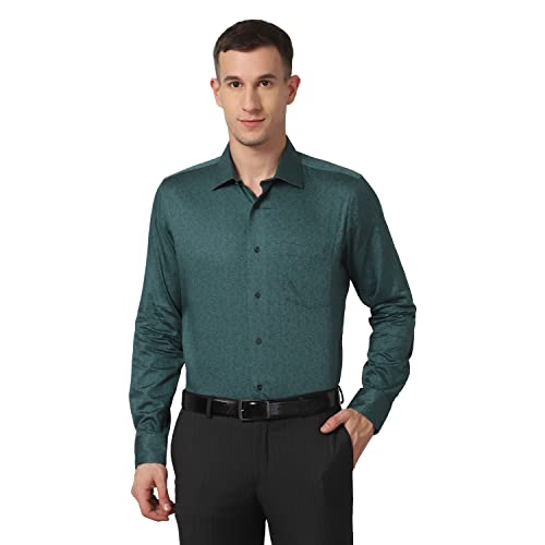 Image of blackberrys Printed Cotton Slim Fit Mens Shirt