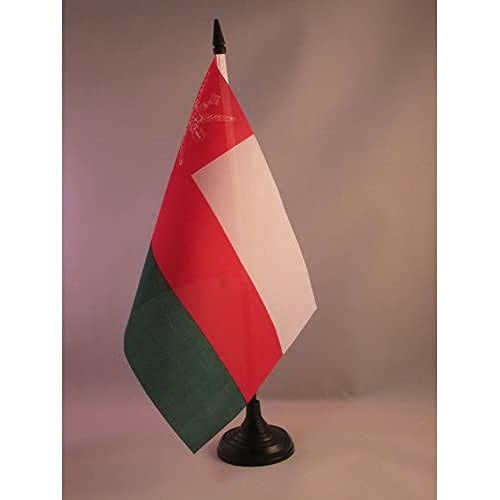 AZ FLAG Bandiera da Tavolo Oman 21x14cm - Piccola