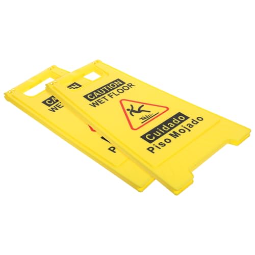 Panneau Double Face Caution Wet Floor pour Hôtels et Écoles