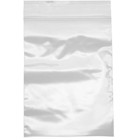 Beadaholique 3 by 4-Inch 500 Poly Bag Clear Resealable Zipper Shipping Bags