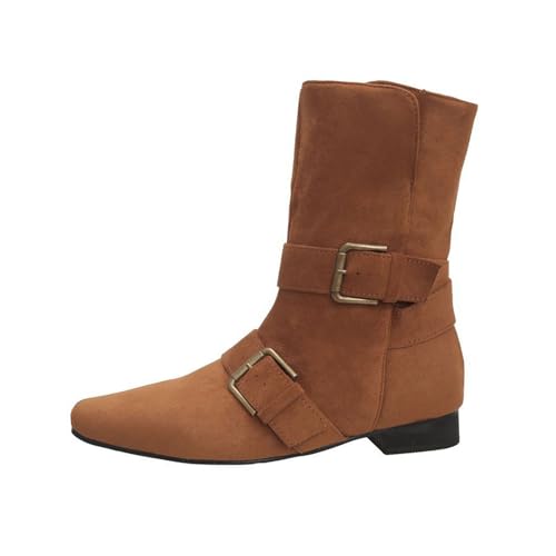 Bottines d'hiver pour femme mode décontractée marron bout pointu 39.5