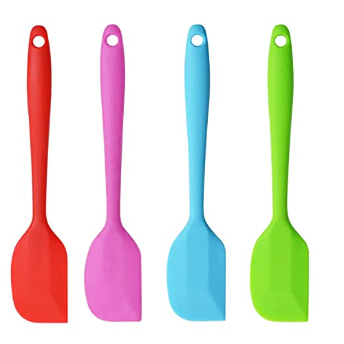 Spatules en Silicone, Spatule Cuisine Silicone,Grattoir à crème Spatule Patisserie Spatula,Ustensiles en Silicone,Lot de spatules en silicone,Résistant la Chaleur de Anti-adhé Non Toxiques sans BPA