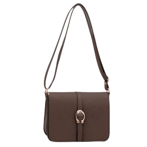 Bolsa Feminina Compacta Celular Carteira Transversal (Marrom escuro)