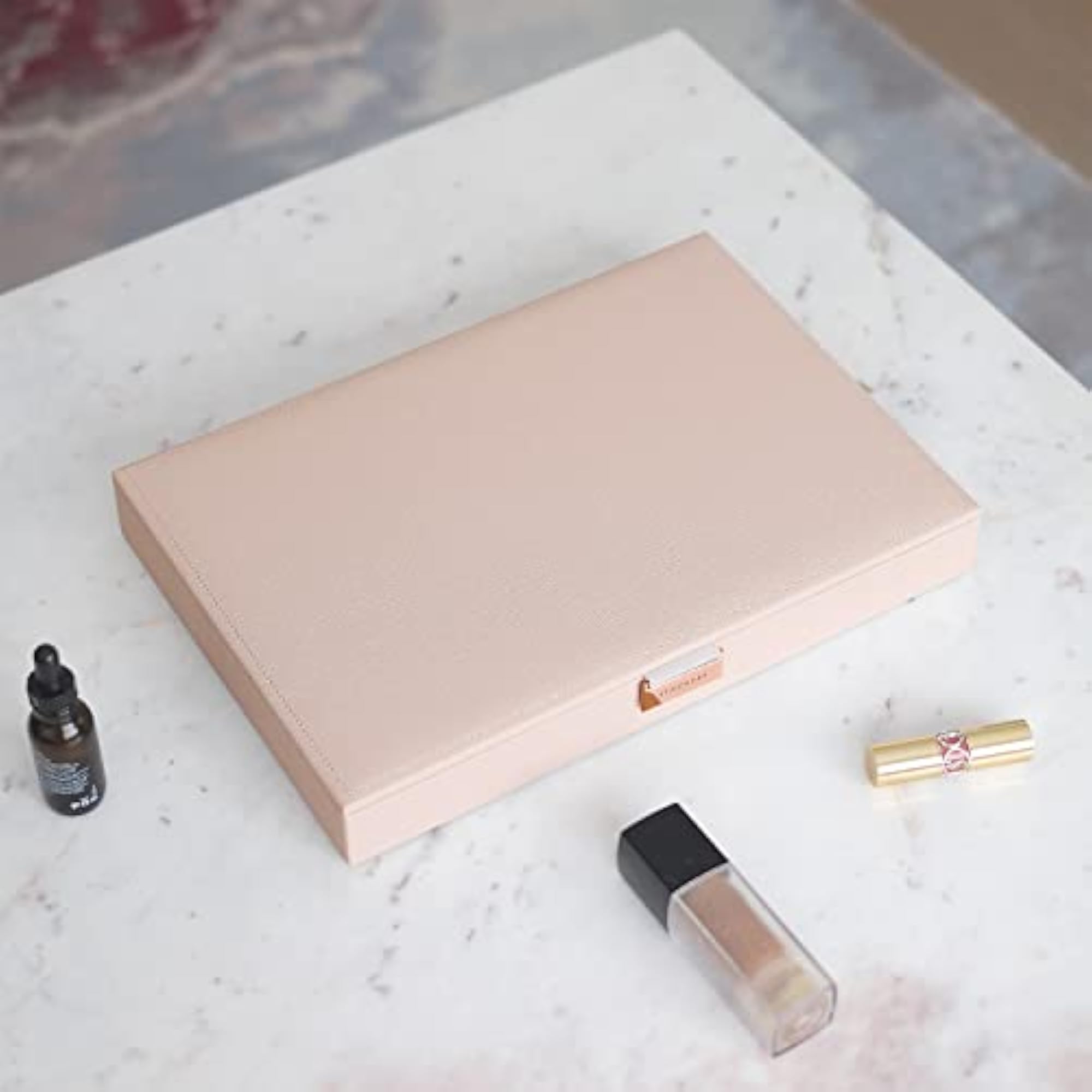 Blush Pink Supersize Lidded Jewelry Box