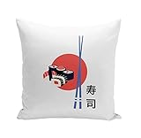 Fabulous Coussin 40x40 cm Sushi Cuisine Poisson Japon Asie Culture