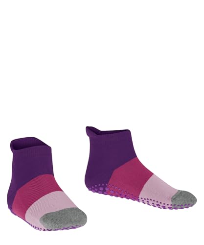 FALKE Unisex-child Stopper socks Colour Block K Hp cotton Nuts on the sole 1 pair, Blue Deep Lilac 6963, 39/42 EU, Blue Deep Lilac 6963, 39/42 EU4