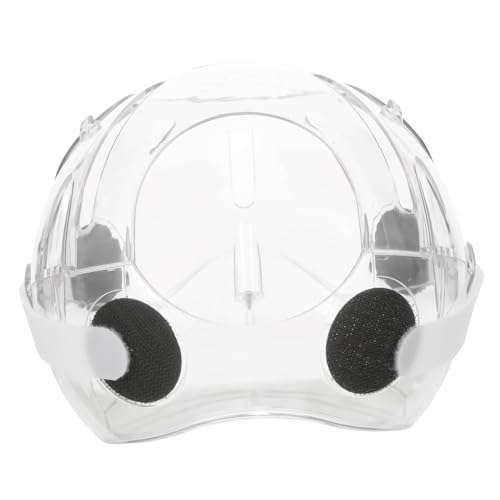 BESPORTBLE Casque Anti-Morsure Respirant pour Chat en Plastique Transparent, Taille Moyenne, Protection Post-opératoire Confortable pour Chatons et Chats Adultes en Convalescence