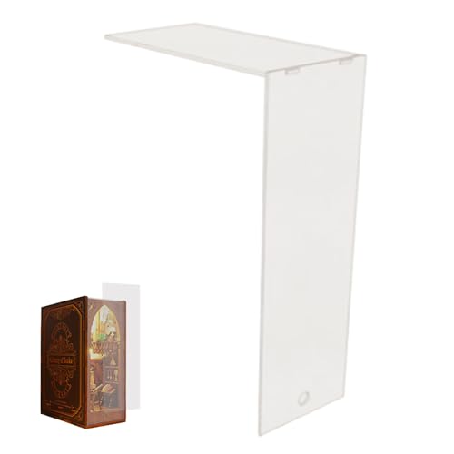 Spilay Booknook Housse de protection anti-poussière pour meubles miniatures en plexiglas Idéal pour JT-SL06 bibliothèque de livres