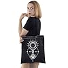 JNIAP Drama Tote Bag - Ayan Fans BL Lover Shoulder Bag - Thai TV Gifts, Moon Black Tb, L #1