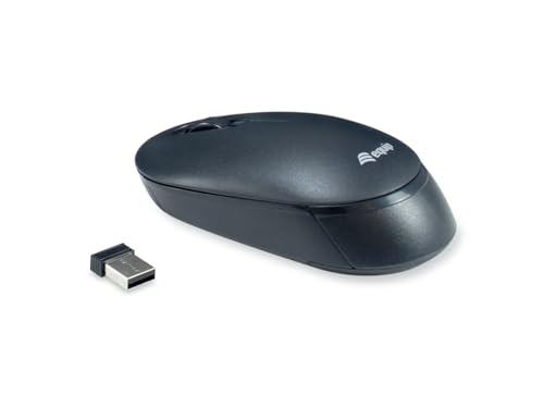 Teclado inalámbrico con ratón negro y teclado numérico alemán para optimizar tu espacio 3