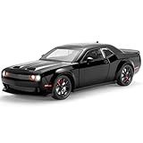 SASBSC Toy Cars for Boys Age 3-12 1:24 Car Toys Diecast Metal Car Model with Light & Sound Collectable Muscle Super Cars for Kids (Black)