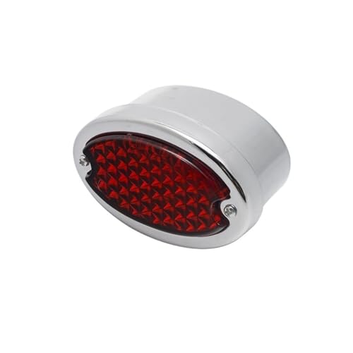 Feu stop arrière de moto LED Cateye universel avec support plaque pour Bobber Chopper
