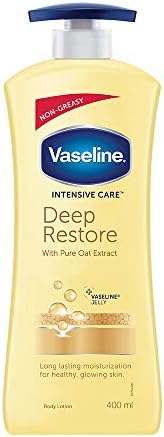 Vaseline Intensive Care Deep Restore With Pure Oat Extract Body Lotion, 400 Ml