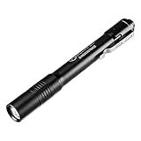 LIGHTFE Black light D11A 395nm UV Flashlight with LG LED Source, Max.3000mW Power Output for UV Glue Curing UV Light, Rock and Mineral detection, Pet Urine Detector Light, AC Leak Detector (D11A)