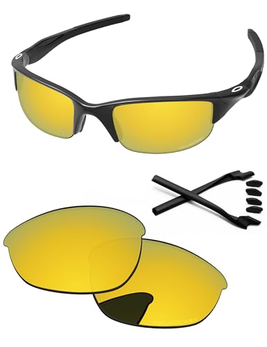 Image of Replacement Lenses & Rubber Kits for Oakley Half Jacket 2.0 OO9144 62mm - Precision Fit, UV Block, Impact Resistant
