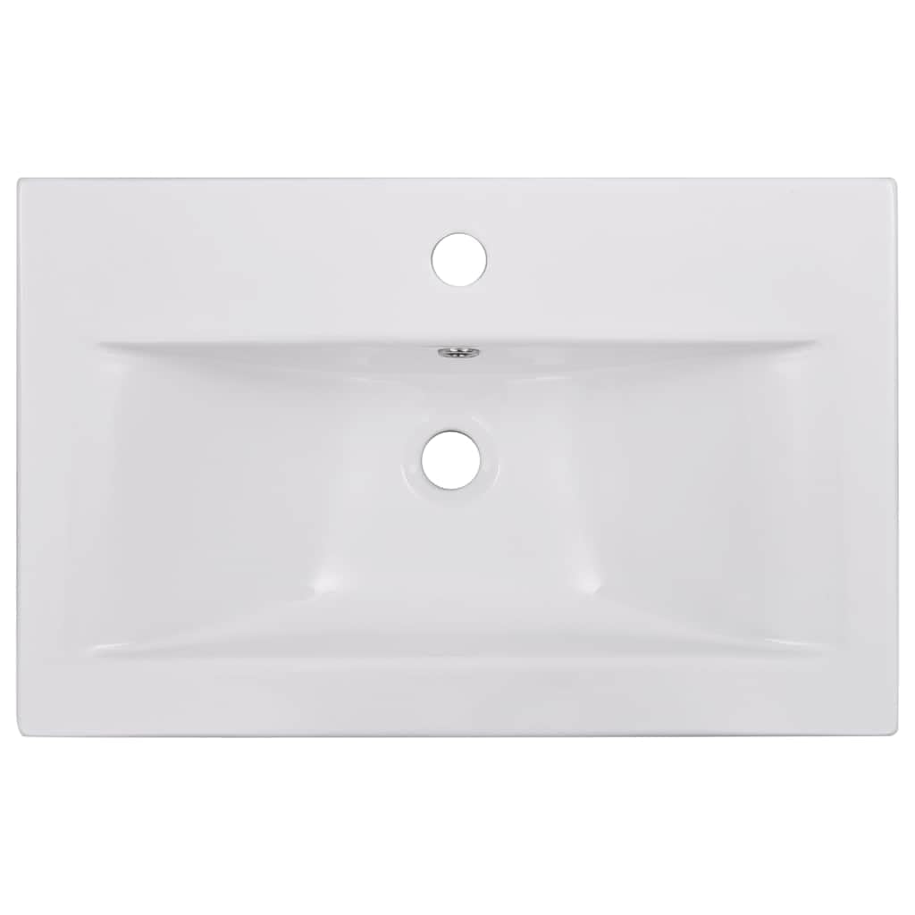 Genérico Lavabo encastrado de cerámica 61x39,5x18,5 cm,Bricolaje,Fontanería,Piezas para fontanería,Lavabos y fregaderos,Lavabos,145061