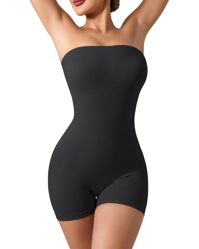 Image of Strapless Shapewear for Women Seamless Shapewear Tummy Control Strapless Bodysuit