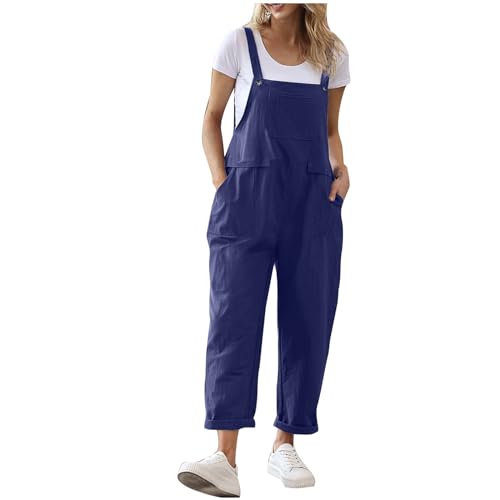 Salopette ample femme en coton premium, l'élégance décontractée et épurée