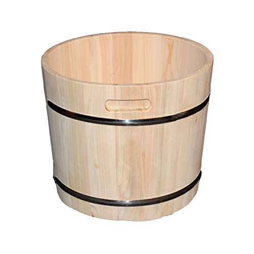 Tina de Spa para Pies de Madera Maciza con Tapa