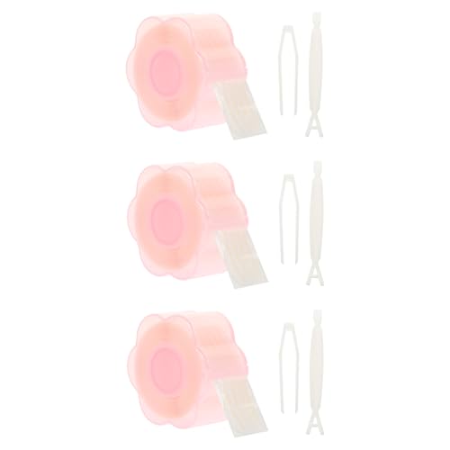 SMASOLO 3ロール 透明レース二重まぶた用シール 女性向けアイメイク補助 目元自然仕上げ 快適肌触り 瞼下垂対策可能