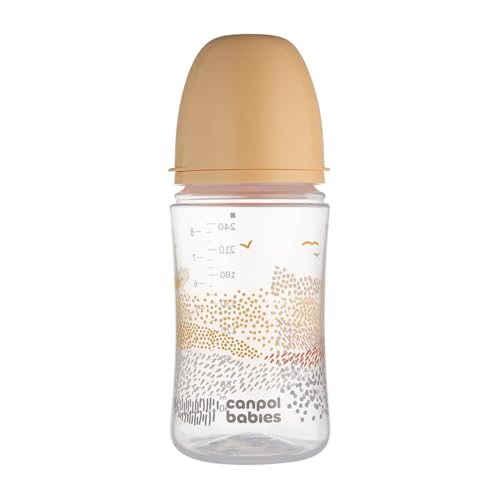 Canpol babies Butelka antykolkowa EasyStart 240ml MOUNTAINS beige