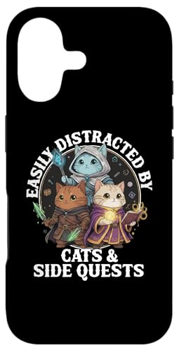 Cats Side Quest Disturted  ʔ ȃ[A X}zP[X iPhone 17 p