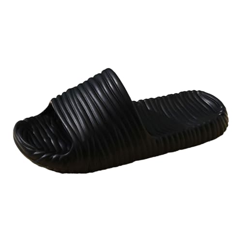 men's Ultra-Soft Bath Slides - Thick Sole Non-Slip Shower Sandals | Quick-Dry Dorm Shoes & Beach Footwear