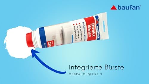 Baufan Direkt Touch Up Paint White with Applicator Brush 250ml - View 6