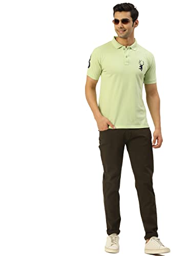 Image of CHKOKKO Men's Cotton Regular Fit Half Sleeves Polo T-Shirt