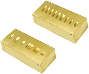 Ring Stamping/Marking Brass Anvil Two Sided, GROOVED Block, Jewelry Metal Tool