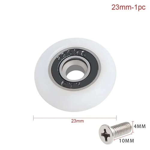 Roulette porte de douche 23mm pour réparer une vitre bloquée