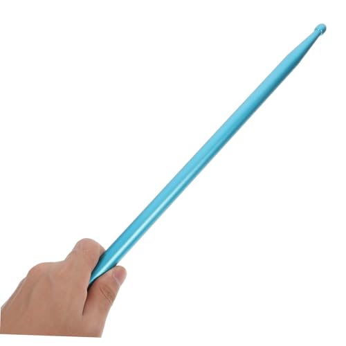 Baquetas de metal profesionales para percusión, con agarre ergonómico y cómodo, pesadas para práctica, ideales para principiantes y entusiastas, color azul miniatura 3