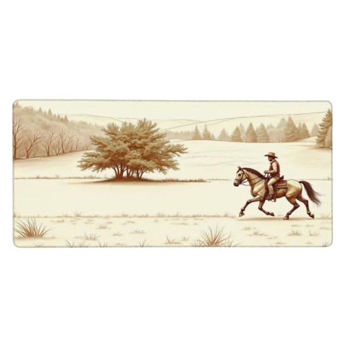 Tapis de souris de jeu marron vintage aux bords cousus haute durabilité