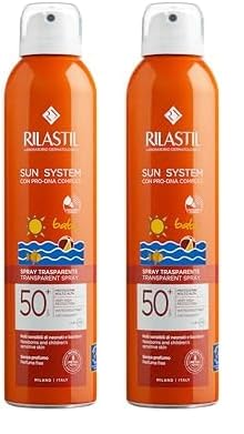 Rilastil Sun System Baby Transparent Spray SPF50+, Spray Corpo Bambini