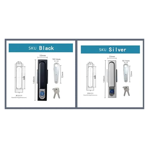 Boîte de distribution d'énergie sécurisée par serrure et clé noire - 8