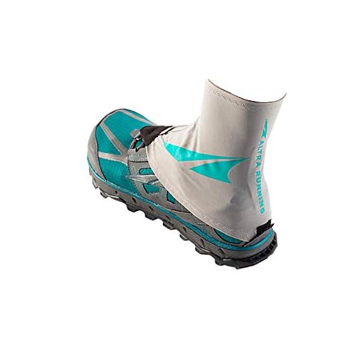 Altra Trail Gaiter Protective Shoe Covers, Grey/Teal, Small / Medium