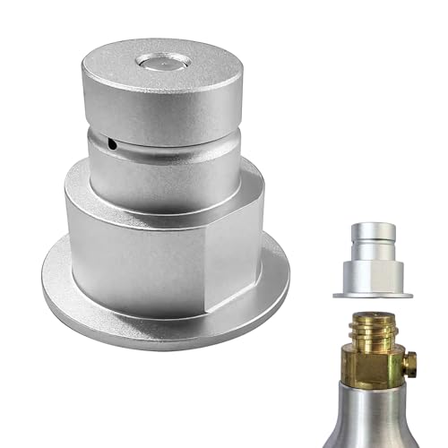 Giswell CO2-Adapter TR21 für Sodastream Flaschen Schnellanschluss kompatibel mit Sodastream Terra Duo und Art Hochwertiger Aluminiumadapter für Wassersprudler