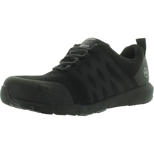 Image of Timberland PRO Radius Composite Safety Toe Shoes for Men - PRO Flex Technology - HoverSpring Foam Black Raptek 8 E - Wide