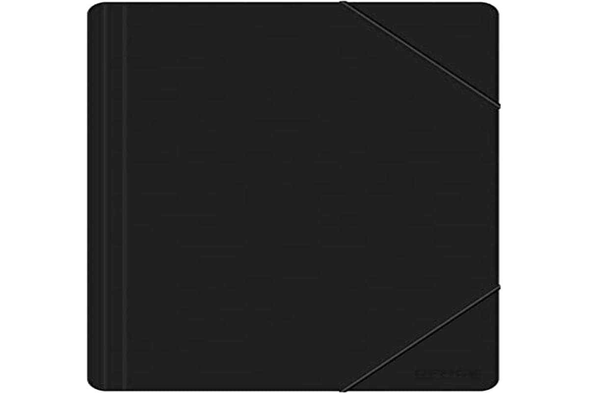 Elasticated File Office Products PP A4 500 MICR Black/Document Archiving/Type-3-flap/Kind-with Eraser/Material-PP/Colour-Black/Format-A4 / Dimensions (mm)-240x320