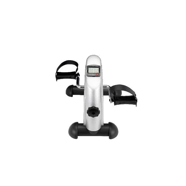 Rhene-Portable-Mini-Exercise-Bike-Arm-and-Leg-Exercise-Equipment-Cycle-with-Digital-LCD-Screen-Display-Under-Desk-Bike Rhene Portable Mini Exercise Bike, Pedal Exerciser Foot Cycle, Arm and Leg Exercise Equipment Cycle with Digital LCD Screen Display, Under Desk Bike (Sliver)
