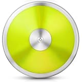 Wettarn 1 Pcs Discus, Man Women Discus Track and Field Discuses Track and Field Equipment (1.6 kg,Yellow)