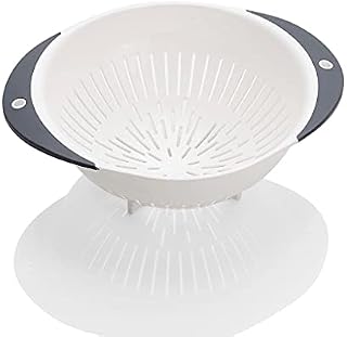 Plastic Sieves and Strainers, Colanders and Strainers, Multifunction Food Strainer with Silicone Coated Handles, Pasta, Vegetable and Fruit Colander Kitchen Mesh Strainer
