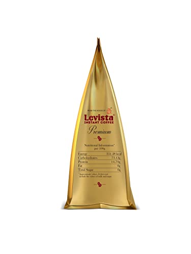 Image of Levista Premium Instant Coffee 100 Gm Pouch, Bag, Ground (Pack of 3)