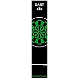 Kingpower Dart Teppich Matte Steeldart Zubehör Dartpfeile Dartboard Dartteppich Target Oche Darts Abwurflinie Schutz Gummi Boden Grün Dartscheibe 290 x 60 cm
