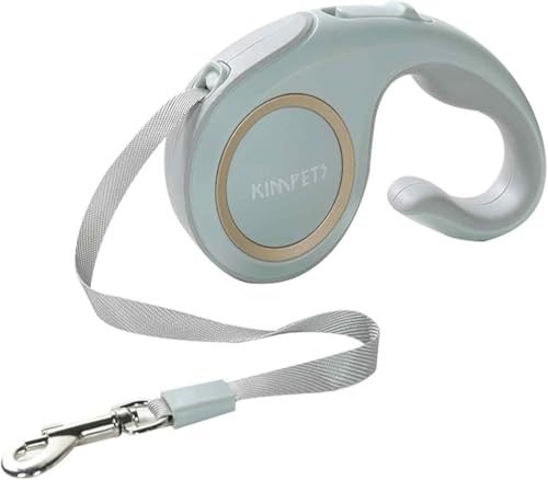 人間工学 愛犬用伸縮リード 巻き取り式 小型中型大型犬用 訓練/ロングリード ペット用品 荷重15kg 通気性 調節可能 (ライトグリーン,3m)