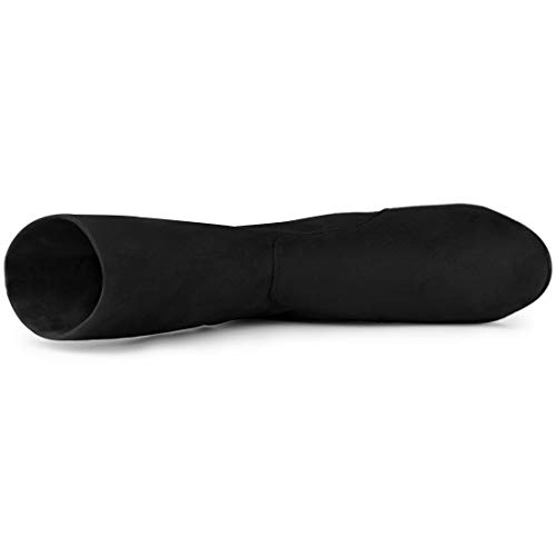 Allegra K Women's Block Heel Foldable Stretch Black Ankle Boots - 7.5 M Us #TOP3